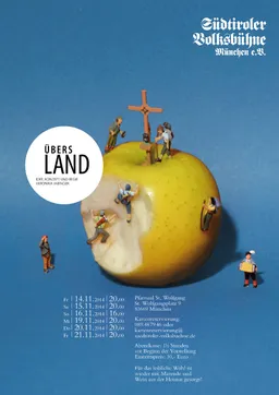 Plakat der Aufführung: Übers Land