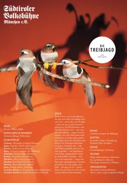 Plakat der Aufführung: Die Treibjagd